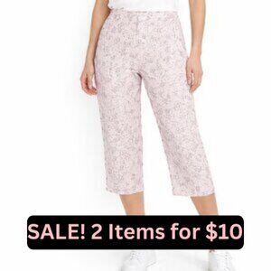 2 for $10 - GLORIA VANDERBILT Floral Capris